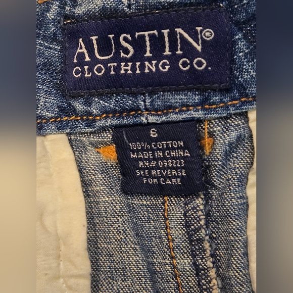 Austin Clothing Co. A-Line Denim Skirt with Belt - Picture 2 of 3